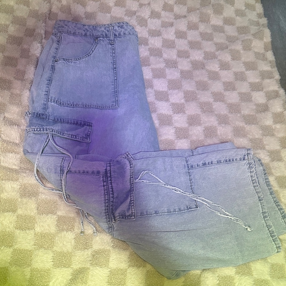Stylish Blue juniors cargo jeans
